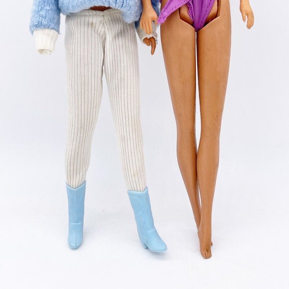 Barbie Vintage 1966 Dolls Lot Of 2 Blonde Hair Damage And Flaws Twist Turn Waist - Picture 15 of 16